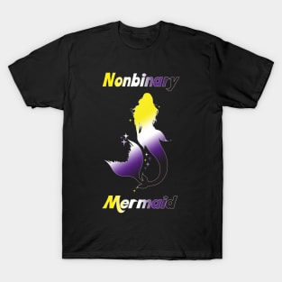 Nonbinary Mermaid Gay Pride Parade Non-Binary Mermaid T-Shirt